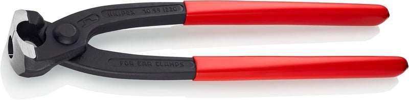 KNIPEX - 10 99 i220 Tools - Ear Clamp Pliers, Front and Side Jaws (1099i220), Red - Image 2