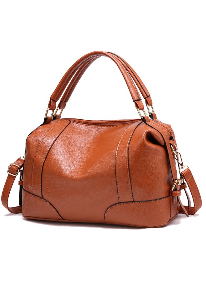 Women's Bag 2020 Women's Bag Portable Shoulder Women's Atmospheric Mother Bag Shoulder Messenger Bag Direct-Color:Dark Blue  - Image 4