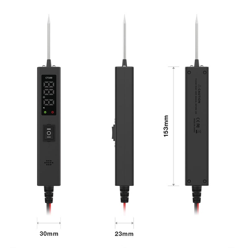 Digital Display Car Circuit Tester 0-80V Automotive Power Circuit Diagnosis Multifunctional Voltmeter Component Activation Continuity Test Ground Detection Short Circuit Test Machine - Image 2