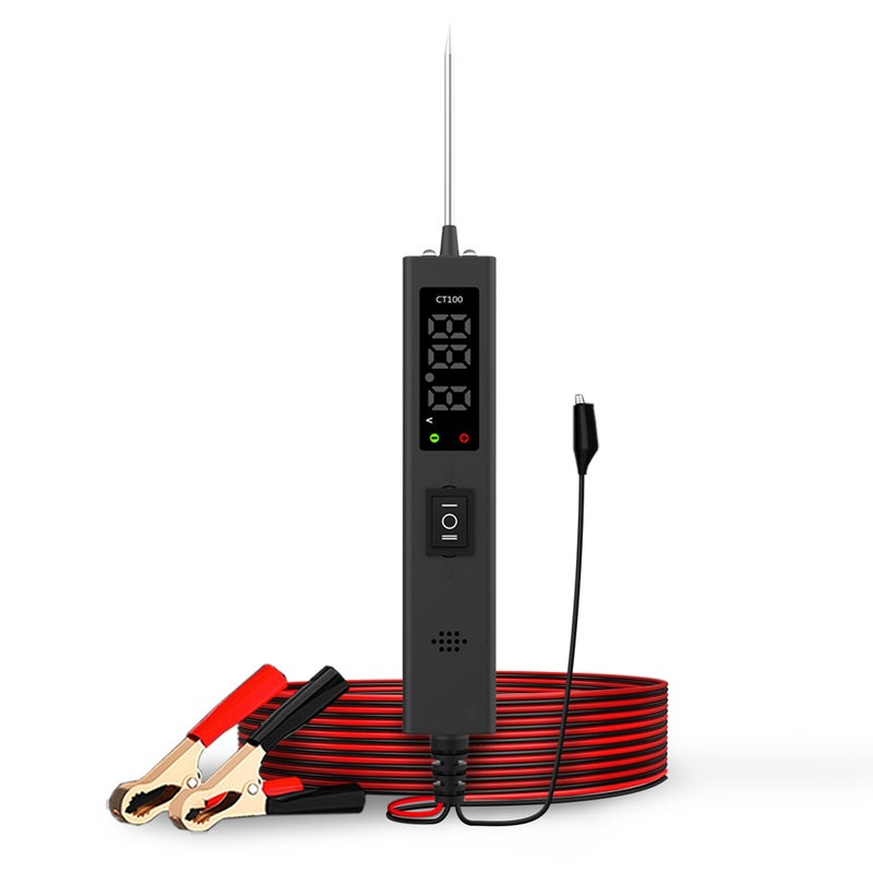 Digital Display Car Circuit Tester 0-80V Automotive Power Circuit Diagnosis Multifunctional Voltmeter Component Activation Continuity Test Ground Detection Short Circuit Test Machine - Image 1