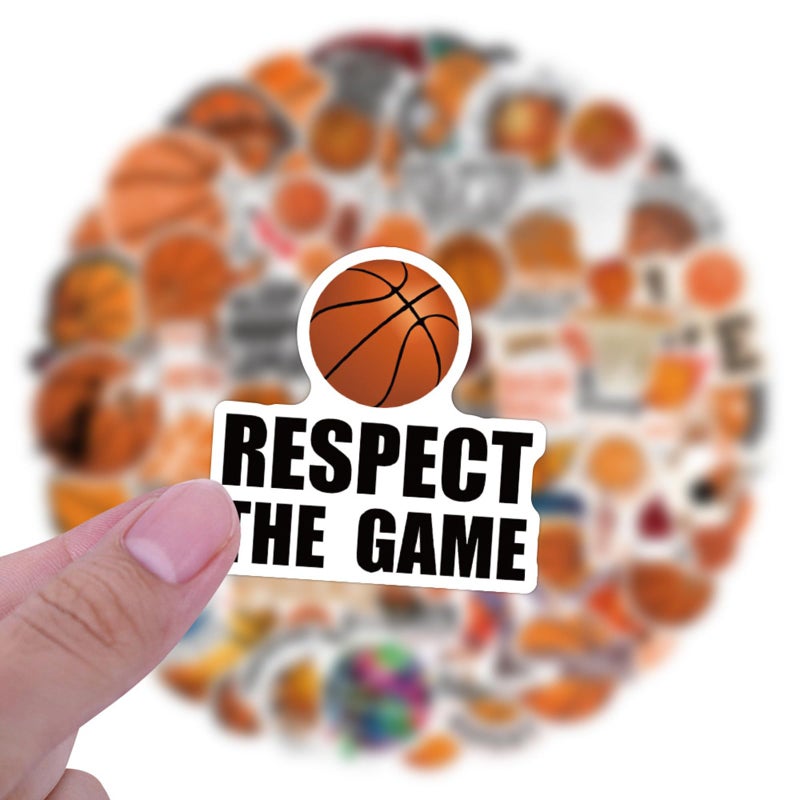DIDODO 120PCS Basketball Stickers for Teens Adults, Cool Basketball Stickers for Scrapbook Water Bottles, Sports Decals for Laptop Team Club Classroom Party Supplies - Image 2