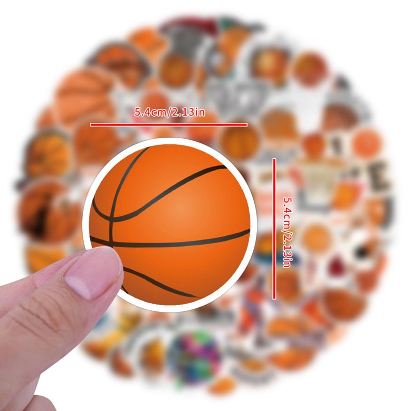 DIDODO 120PCS Basketball Stickers for Teens Adults, Cool Basketball Stickers for Scrapbook Water Bottles, Sports Decals for Laptop Team Club Classroom Party Supplies - Image 3