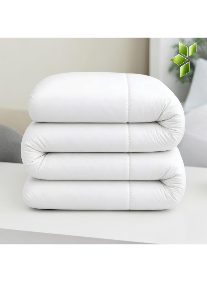لحاف HRAD Marshmallow الفاخر | مقاس كينغ 220×240 سم | حشوة CloudLoft الفندقية بكثافة 400 جم/م² | غطاء خارجي مصقول بملمس ناعم كالمخمل | لحاف فخم بمستوى فنادق 5 نجوم | تغليف عالي الجودة | صُنع في الإمارات العربية المتحدة - Image 1