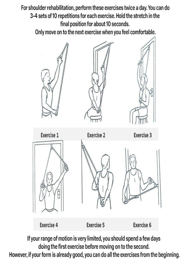 MADISON 𝟓 𝐘𝐞𝐚𝐫𝐬 𝐖𝐚𝐫𝐫𝐚𝐧𝐭𝐲 Physiotherapy Rope and Pulley for Pain Relief (Without bearing) Hand Shoulder Pulley Equipment Kit Rope For Home Gym Exercise & Physical Therapy - Image 3