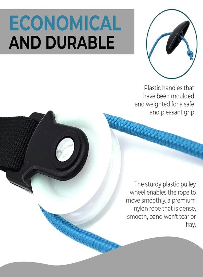 MADISON 𝟓 𝐘𝐞𝐚𝐫𝐬 𝐖𝐚𝐫𝐫𝐚𝐧𝐭𝐲 Physiotherapy Rope and Pulley for Pain Relief (Without bearing) Hand Shoulder Pulley Equipment Kit Rope For Home Gym Exercise & Physical Therapy - Image 4