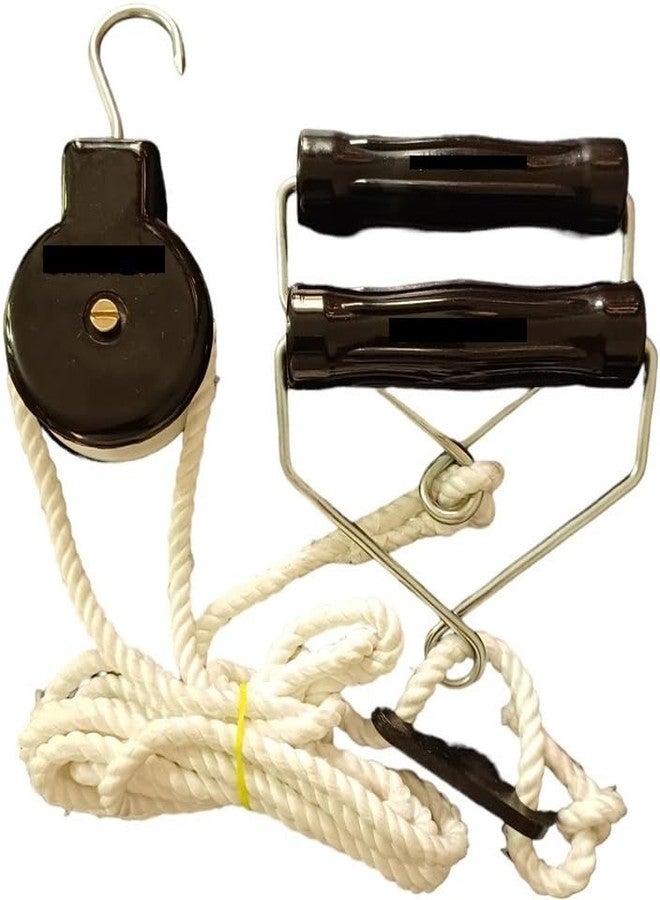 MADISON 𝟓 𝐘𝐞𝐚𝐫𝐬 𝐖𝐚𝐫𝐫𝐚𝐧𝐭𝐲 Physiotherapy Rope and Pulley for Pain Relief (Without bearing) Hand Shoulder Pulley Equipment Kit Rope For Home Gym Exercise & Physical Therapy - Image 1