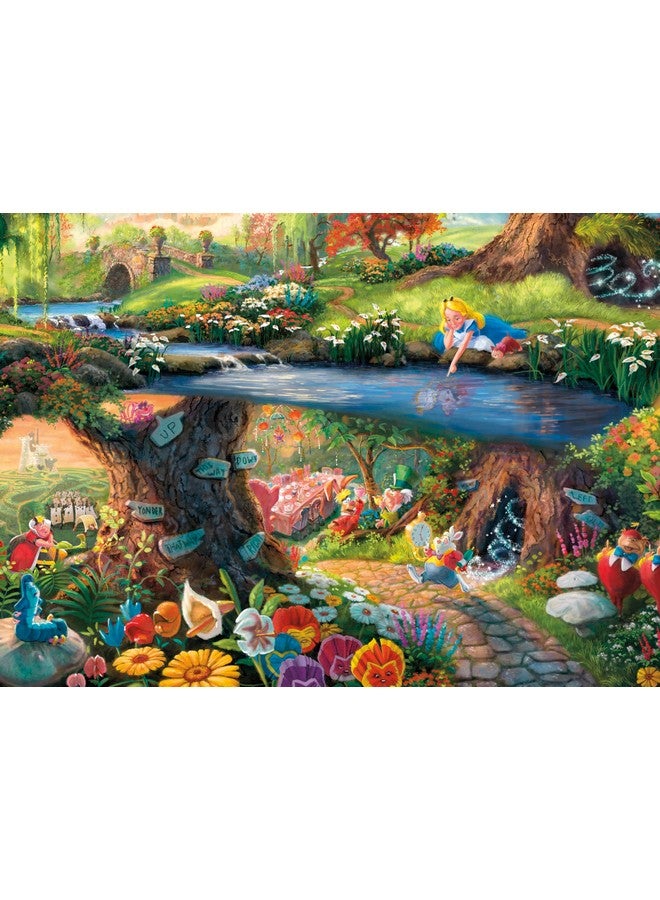 Ceaco - Disney - Thomas Kinkade - Alice in Wonderland - 1000 Piece Jigsaw Puzzle - Image 1