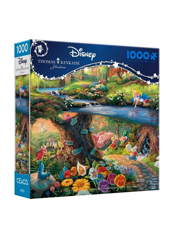 Ceaco - Disney - Thomas Kinkade - Alice in Wonderland - 1000 Piece Jigsaw Puzzle - Image 3