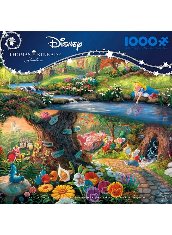 Ceaco - Disney - Thomas Kinkade - Alice in Wonderland - 1000 Piece Jigsaw Puzzle - Image 2