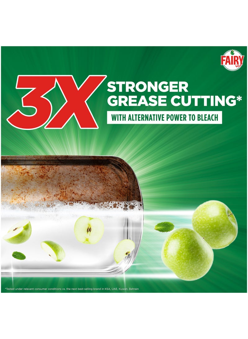 Fairy Plus Fruity Green Dishwashing Liquid Soap With Alternative Power To Bleach - Image 2