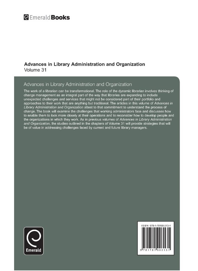 Advances in Library Administration and Organization  - Image 2