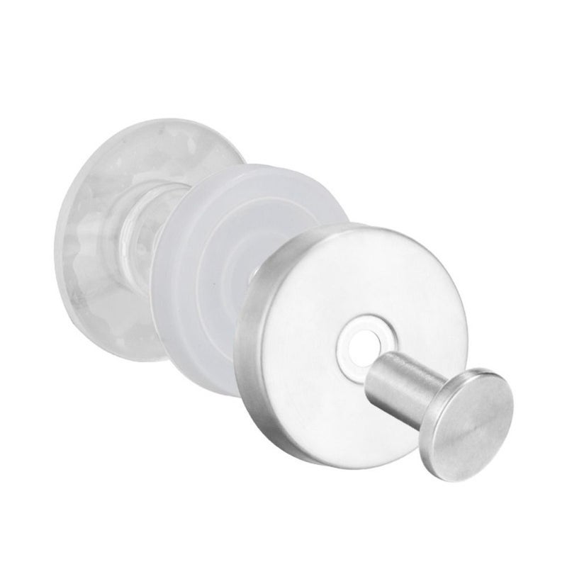 2PCS Natural Color Stainless Steel No Drill Bathroom Hooks Heavy Duty Wall Shower Towel Hooks - Image 5