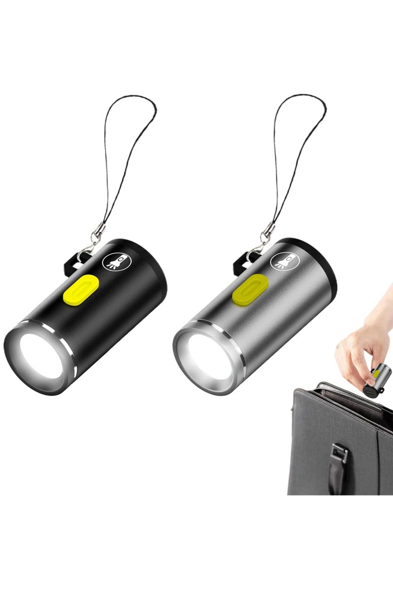 CMGTYYD 2Pcs Small Flashlight - LED Light | Small LED Flashlights | Super Bright Small Handheld Pocket Flashlights, Water Resistant Portable Pocket Lights, Pocket Flashlights, Outdoor Flashlight - Handheld Light - Image 1