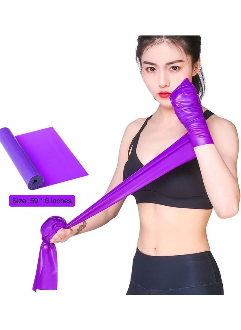 SYOSI Resistance Bands Professional Exercise Bands Long Natural Latex Elastic Bands  - Image 3