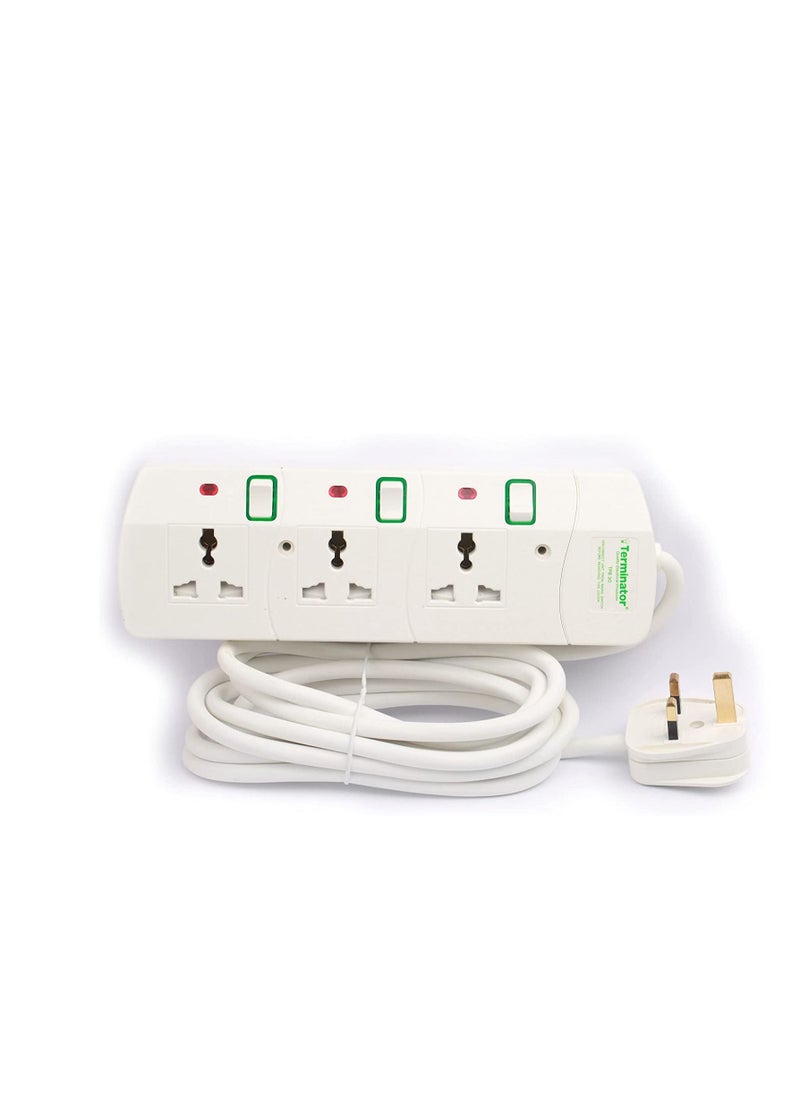 3 Way Universal Power Extension Socket