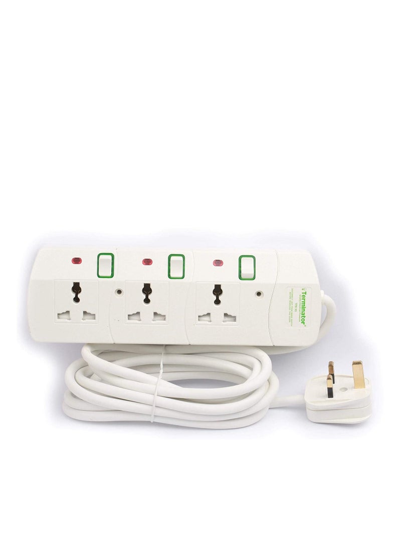 3 Way Universal Power Extension Socket