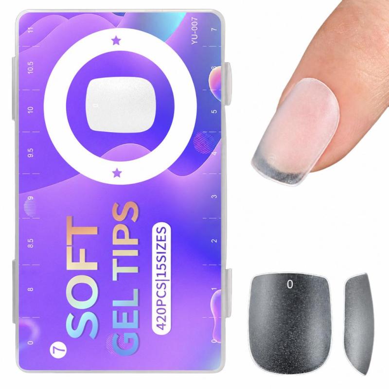 Ultra short matte nail plate, ultra-thin and scratch free nail plate Transparent - Image 1