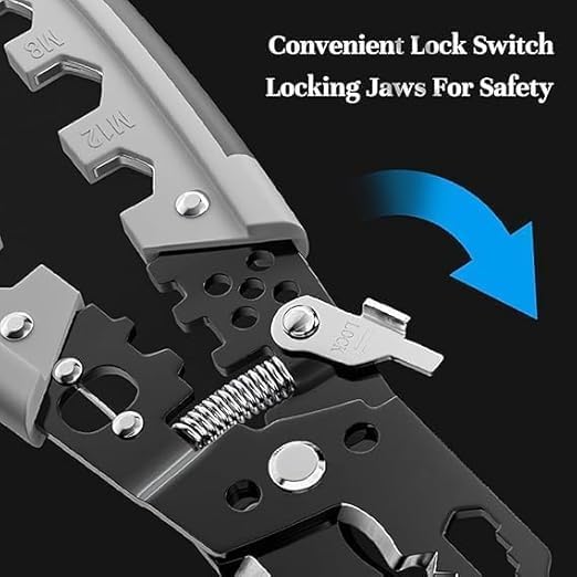 28 in 1 SelfAdjusting Wire Stripper Cutter Universal Automatic Electrical Wire Strippers for Wire Stripping Cable Cutting Crimping Tool for Cutting Stripping Shearing - Image 4