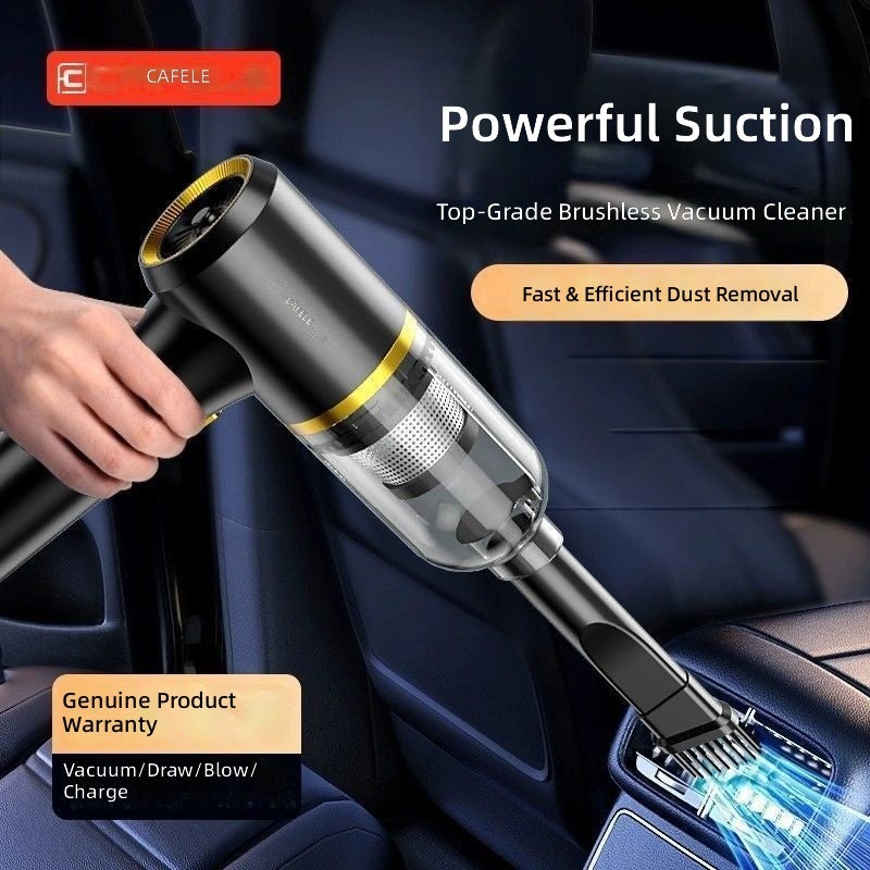 Cafele Wireless Car Vacuum Cleaner - Powerful, Compact & Rechargeable - Image 3