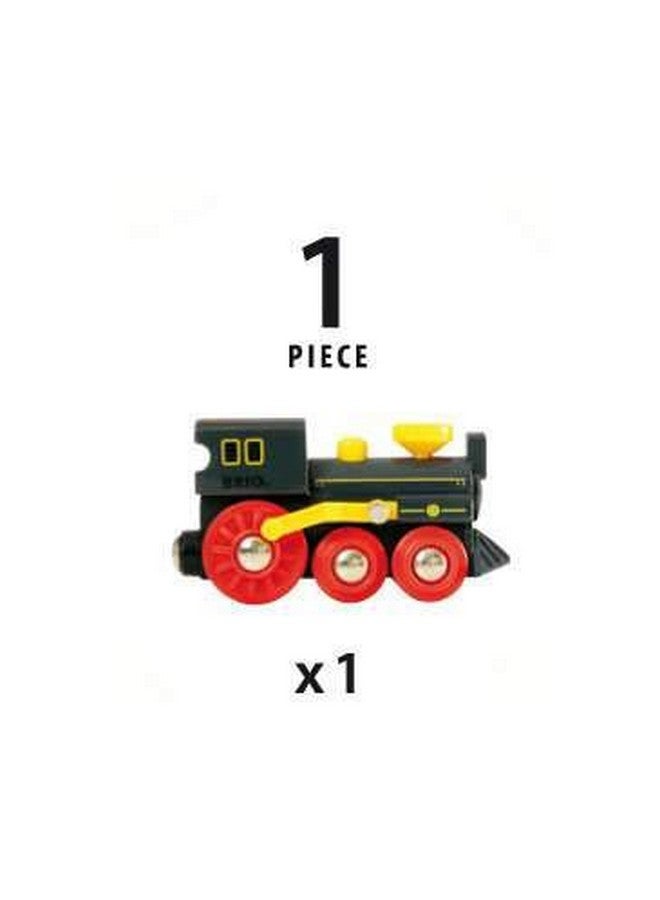 بريو محرك بخاري قديم من بريو - لعبة مكبس حركة أصلية | مثالية للعب التخيلي | مجموعات سكك حديدية خشبية متوافقة تمامًا | مثالية للأعمار من 3 سنوات فما فوق - Image 4