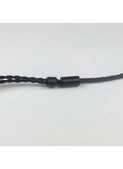 Generic Four-strand Copper Silver-plated Black Twisted Shure Injection IE40MMCX0.78IE80QDCTFZ Headset Upgrade Cable-Color:IE80 Injection Molding-Length:3.5 Injection Elbow  - Image 5