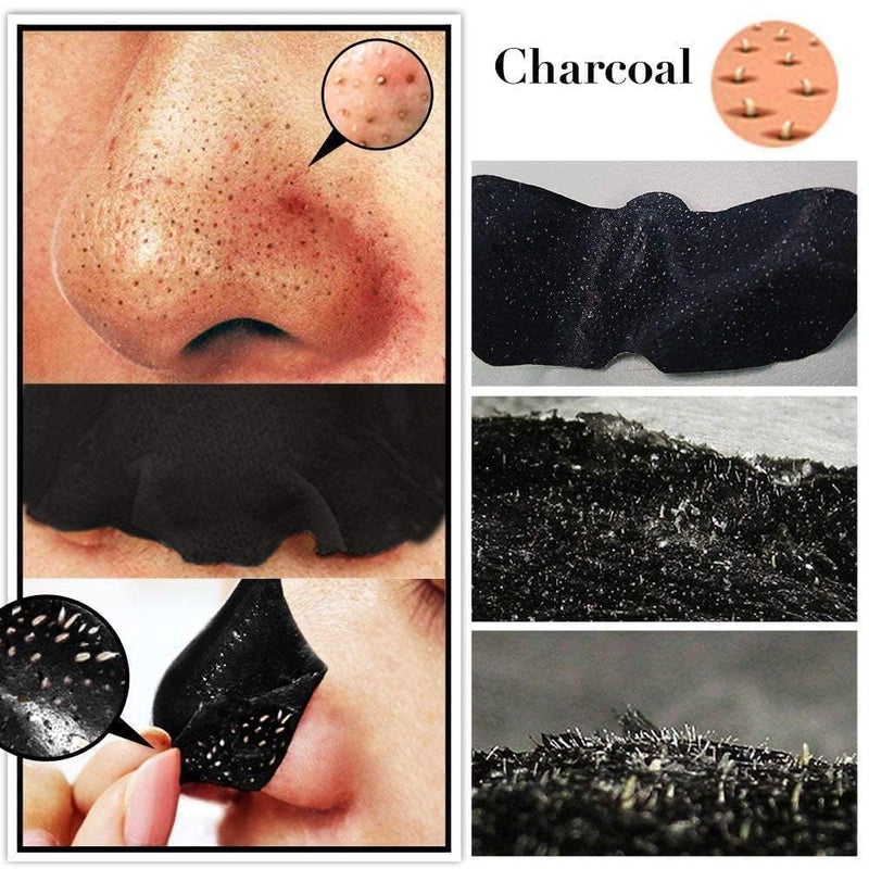 Generic JUKTI EMPIRE Charcoal Blackhead Removal Nose Strips Deep Cleansing Pore Oil Control 20 Strips  - Image 3