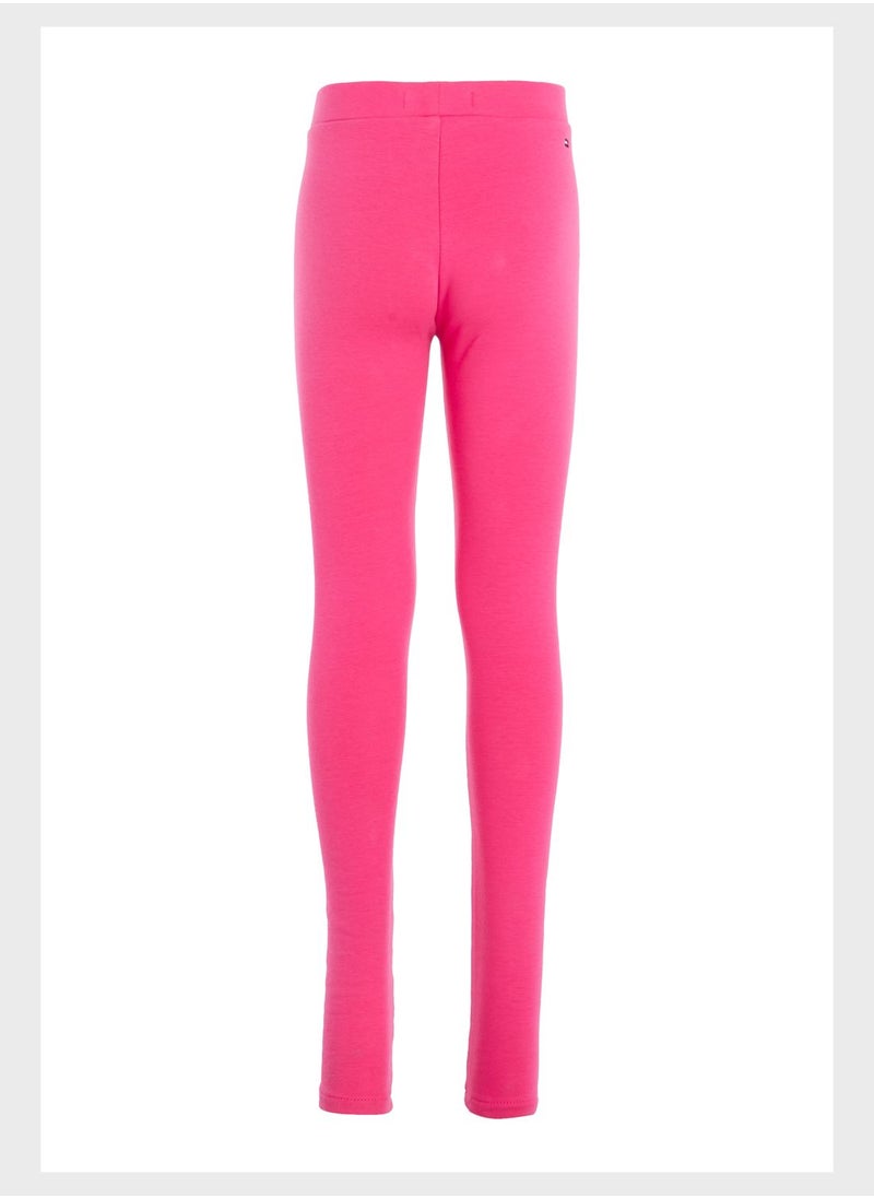 TOMMY HILFIGER - Youth Logo Essential Leggings - Image 1