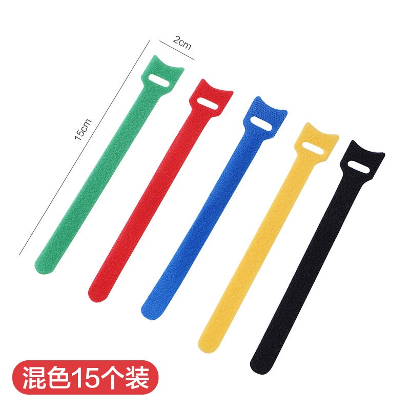 Loquat Cable Organizer Earphone Wire Magic Ties 3 for each of 5 colors