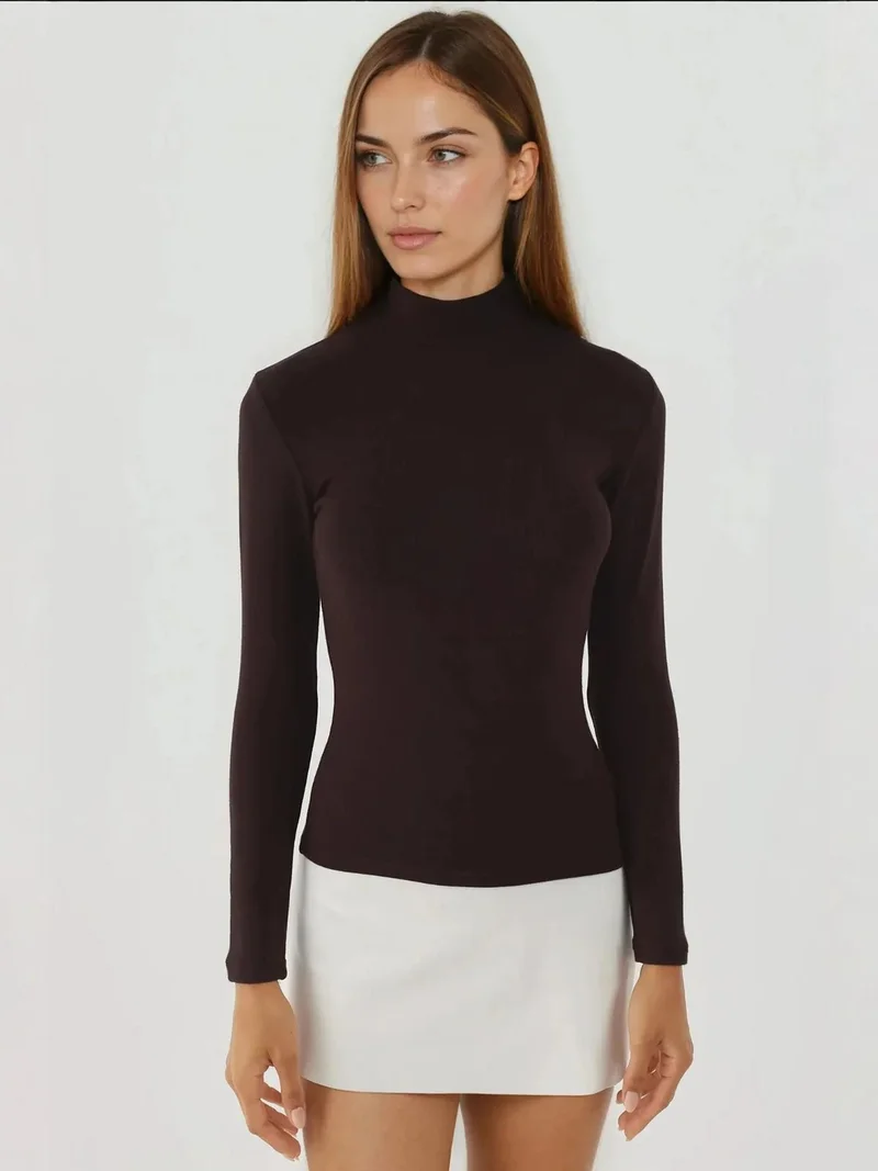 HICCUP Ultra Soft Touch Slim Fit Turtleneck Knitted Top