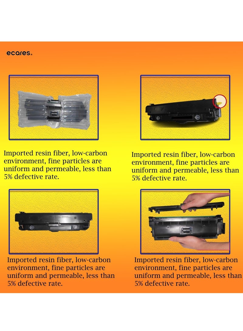 ECARES® 054 Compatible Toner Cartridge 054H (3025C001) Compatible (Yellow) High-Yield Toner Cartridge - Image 3