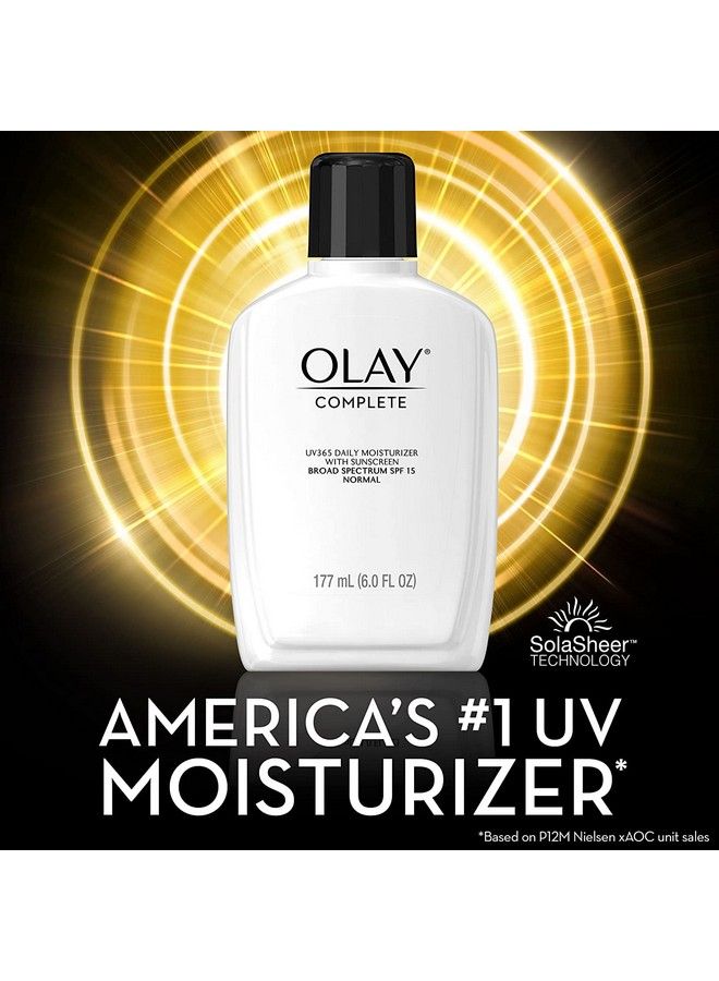 Olay مرطب الوجه من لوشن كومبليت لوشن مرطب يومي للوجه بعوامل حماية 15 للبشرة العادية وترطيب خالي من الزيوت غير دهنية 6 أونصة سائلة (عبوة من 2) - Image 3