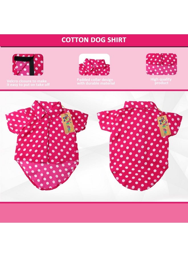 Western Era Super Soft Trendy Printed Shirt, Ultra Comfort Dog Apparel, Cotton Printed Breathable Basic Vest Dog Shirt, Cute Lightweight Thin Shirt For Your Furries (Xsmall - 12 Inch) (Polka Pink) - Image 4