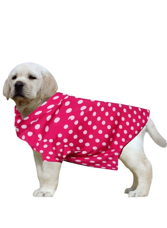 Western Era Super Soft Trendy Printed Shirt, Ultra Comfort Dog Apparel, Cotton Printed Breathable Basic Vest Dog Shirt, Cute Lightweight Thin Shirt For Your Furries (Xsmall - 12 Inch) (Polka Pink) - Image 1