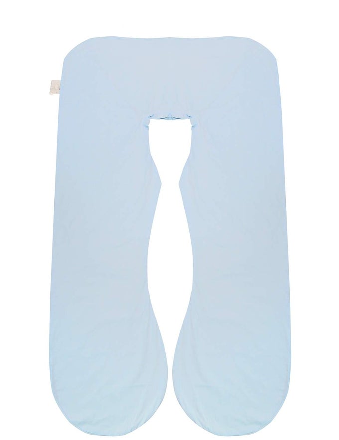 PREGNANCY PILLOW COVERU SHAPED PILLOW COVERPREGNANCY PILLOW CASEMATERNITY PILLOW CASEPILLOWCASE WITH REMOVABLE COTTON COVER 57X30 INCH FOR PREGNANCY PILLOW BLUE