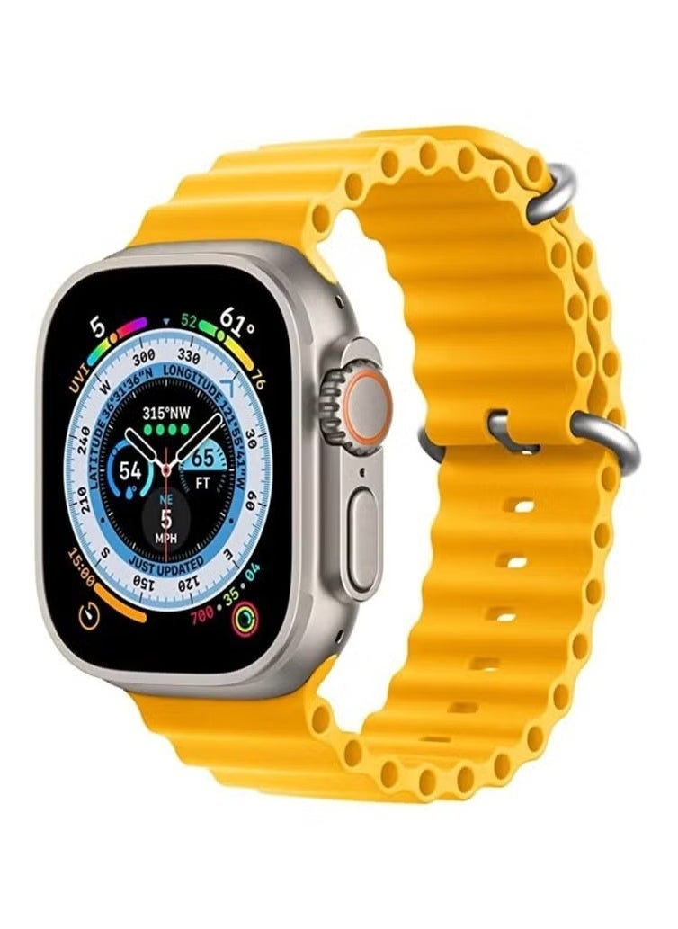 Generic - Sport New Silicone Band Compatible with Apple Watch Ultra Ocean 42/44/45/49mm Strap for iWatch Series Ultra 8 7 6 5 SE - Image 1