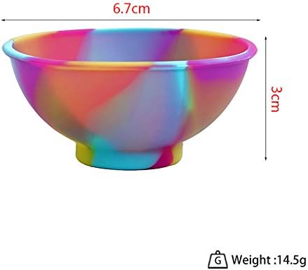 SUKPSY 4 Pcs Mini Multicolor Silicone Pinch Bowls Prep and Serve Bowls Reusable Kitchen Condiment Snack Bowls for Food Candy Seasoning Spices Nuts Snacks or Small DIY Crafts 264 x 118 inch - Image 3