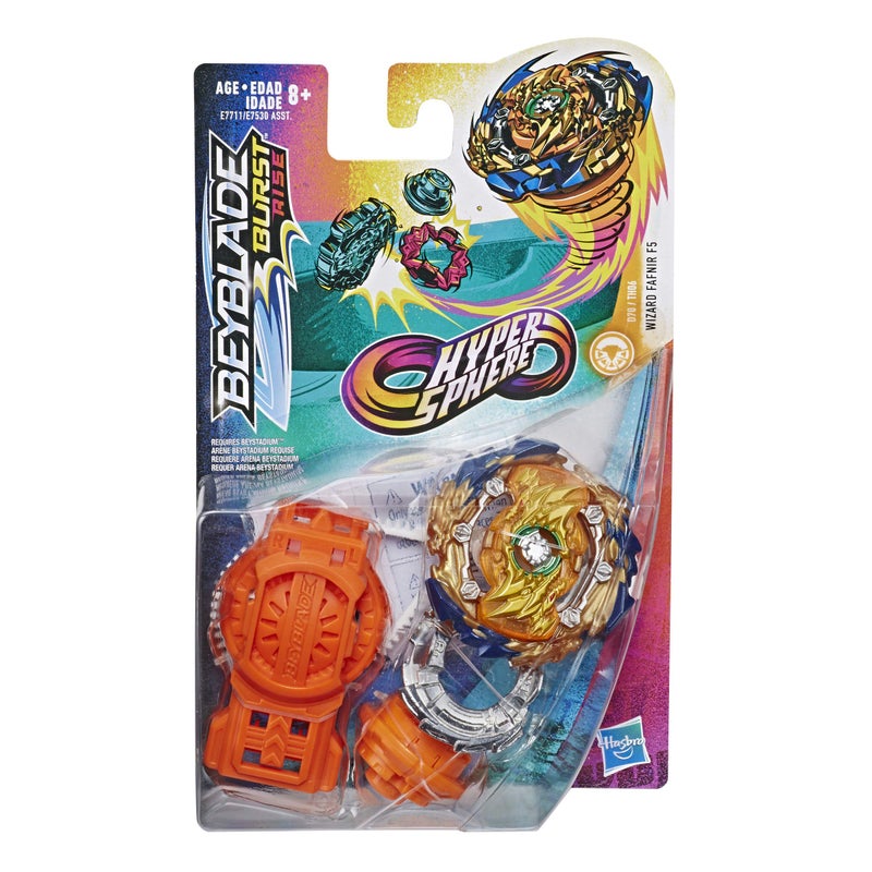 Beyblade Burst Rise Hypersphere Wizard Fafnir F5 Starter Pack - Stamina Type Battling Top Toy & Right/Left-Spin Launcher, Ages 8 & Up - Image 2