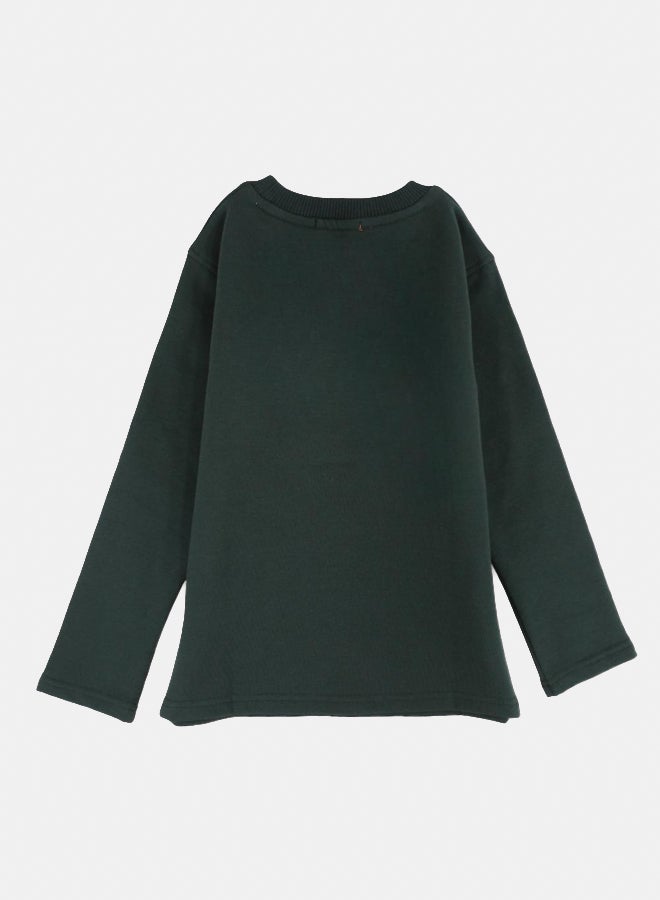 كوكا ملابس أطفال سويت شيرت قطني للأولاد – طباعة سيارة - Image 2