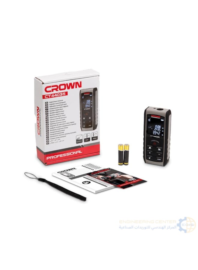 Crown CT44035 100m Digital Laser Tape Measure