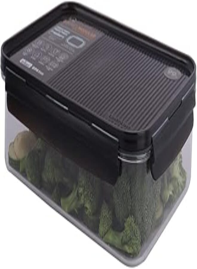 LocknLock LocknLock modular bisfree rectangular container (wave) 2.1l dark brown 