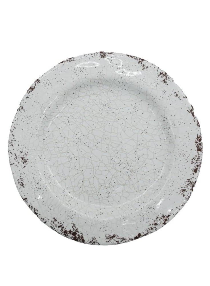 AKDC Melamine Round Dinner Plate Multicolor 14 Inch - Image 2