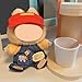 SHUOXUKE Doll Clothes Set and Accessories No Doll 2026 Stylish Exquisite Adorable Designed Clothes Outfit for 15cm17cm with Red Hat Overalls Brown Shoes - Image 4