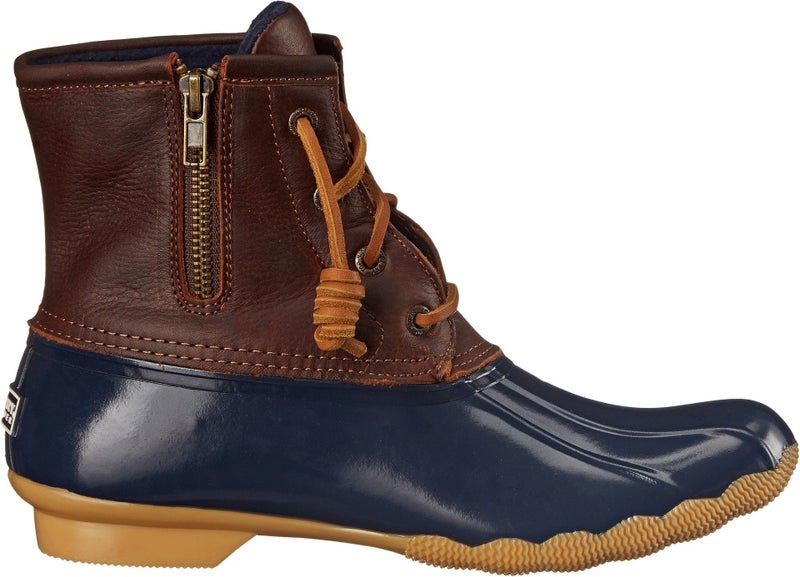 Sperry Womens Saltwater Boots, Tan/Navy, 7 - Image 4