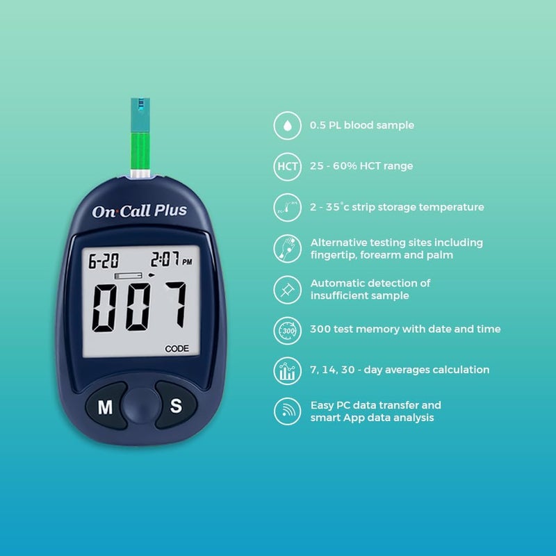On Call Plus Blood Glucose Test Strips 50 Test Strips - Image 5