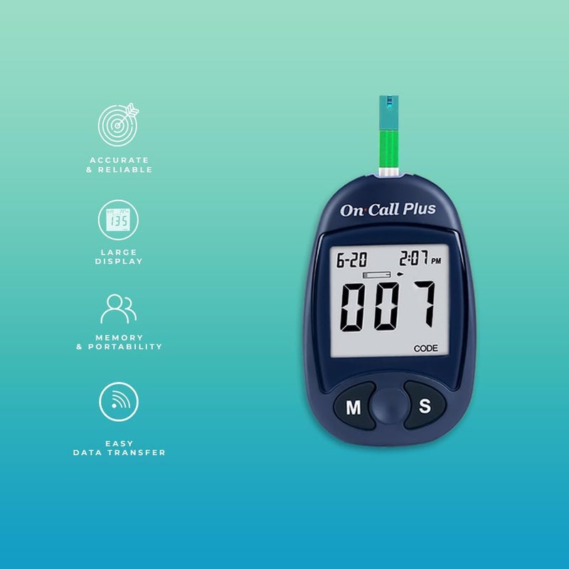 On Call Plus Blood Glucose Test Strips 50 Test Strips - Image 2
