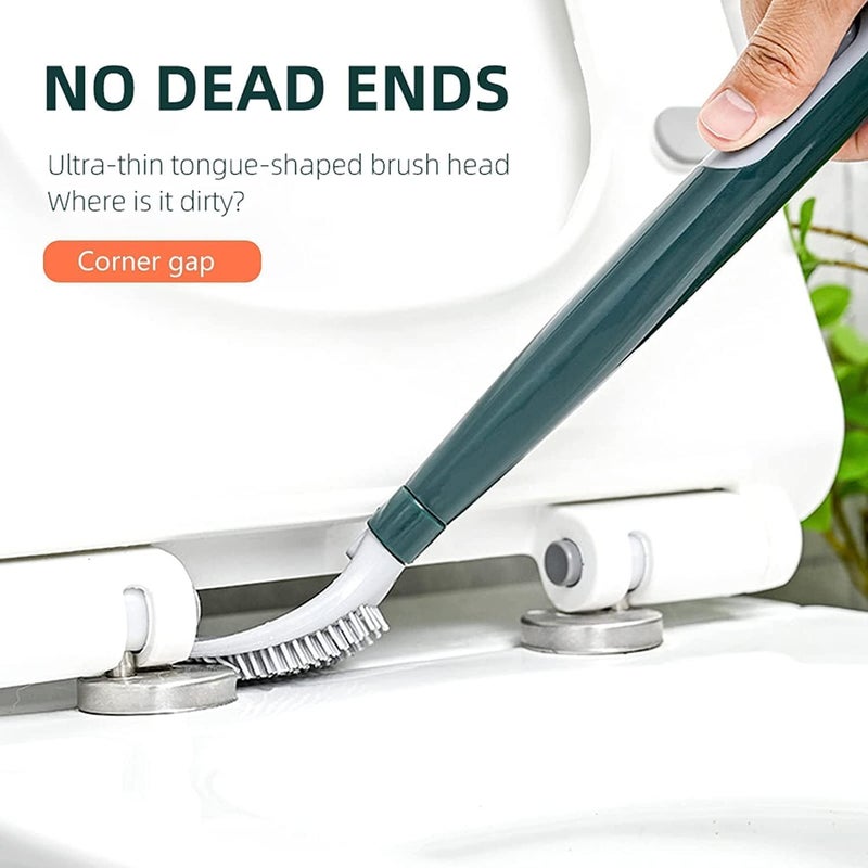 ShreeVoke ShreeVoke Toilet Brush Cleaning Brush and Holder Set - Creative Duck Holder,for Bathroom Storage and Organization,Deep-Cleaning Toilet Bowl Cleaning Brush with Holder Silicon,Floor Standing  - Image 5