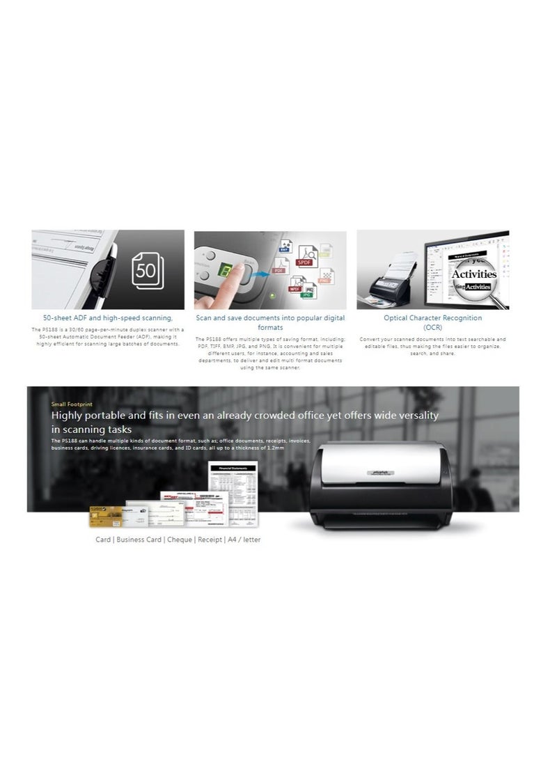Plustek - Smart Office PS188  ( Build a well-organized office ) - Image 1