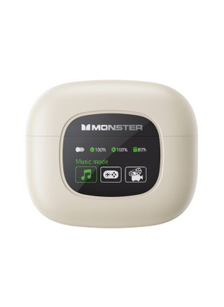 Monster Monster XKT20 Wireless Bluetooth Earbuds Gaming Headphones Deep Bass Low Latency Game Headset with Built In Microphone Noise Canceling Beige - pzsku/Z1F0D696CB416616D1EF1Z/45/_/1715088579/ef79751c-81ec-48c7-878e-a6f75608dcca
