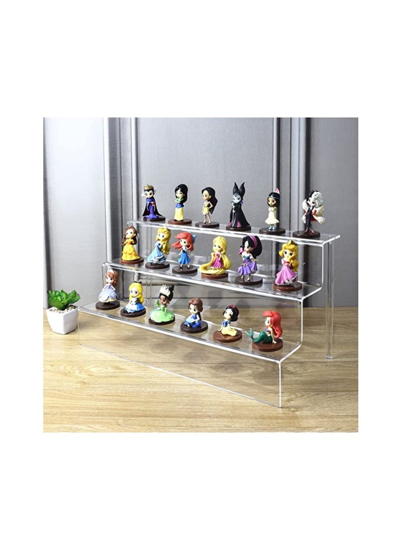 Creative Planet - Creative Planet Acrylic display riser shelf cupcakes stand display for showcase decoration dessert & pastry table spices organizer figurines (3 Steps Acrylic Display Riser Shelf 1) - Image 1