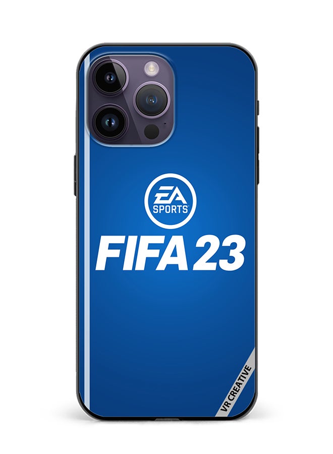 VR CREATIVE Protective Case Cover For Apple iPhone 16 Pro Max Fifa 23 Blue Ea Design Multicolour